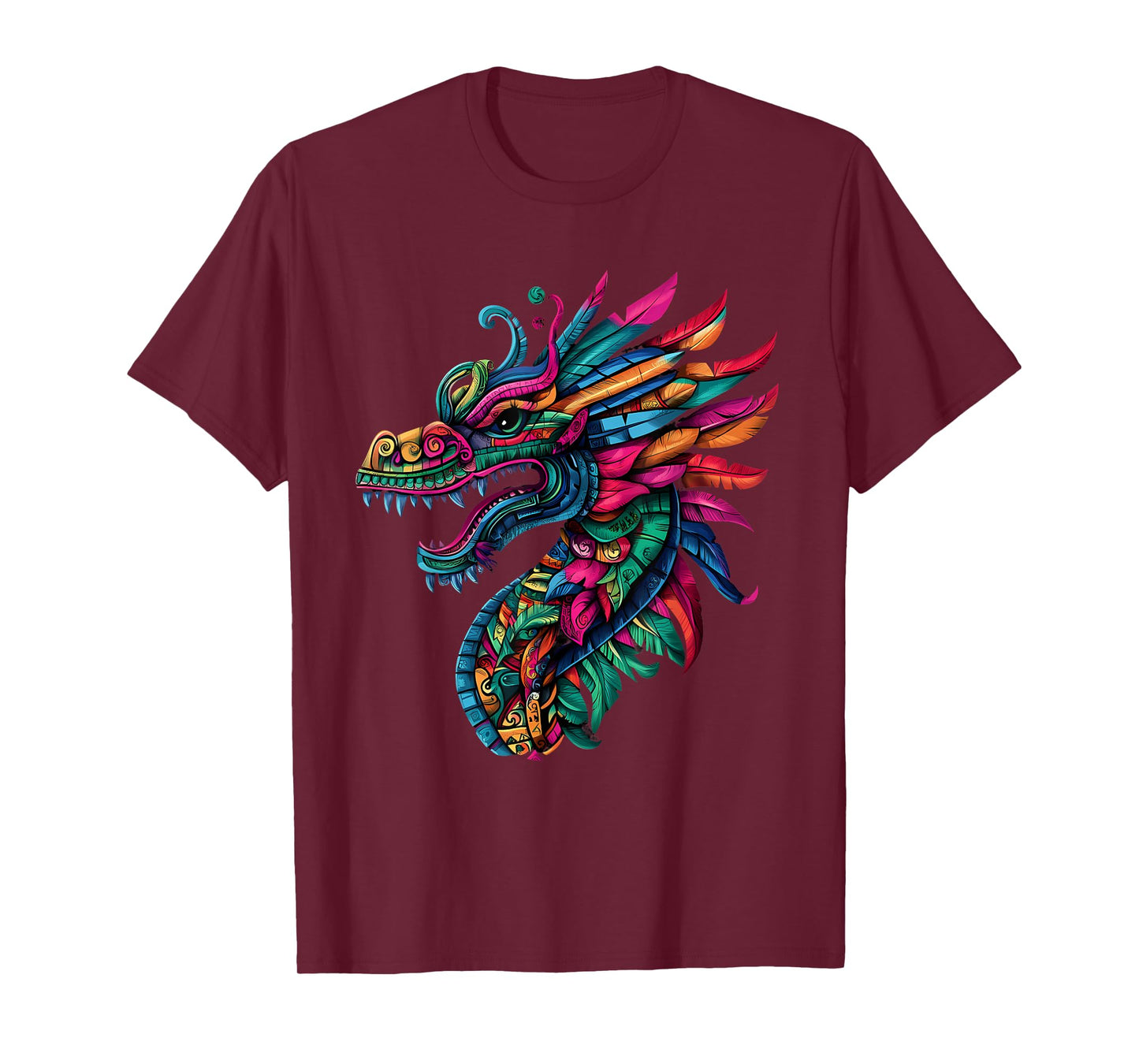 Aztec God Mexican Mythology Quetzalcoatl Feathered Serpent T-Shirt