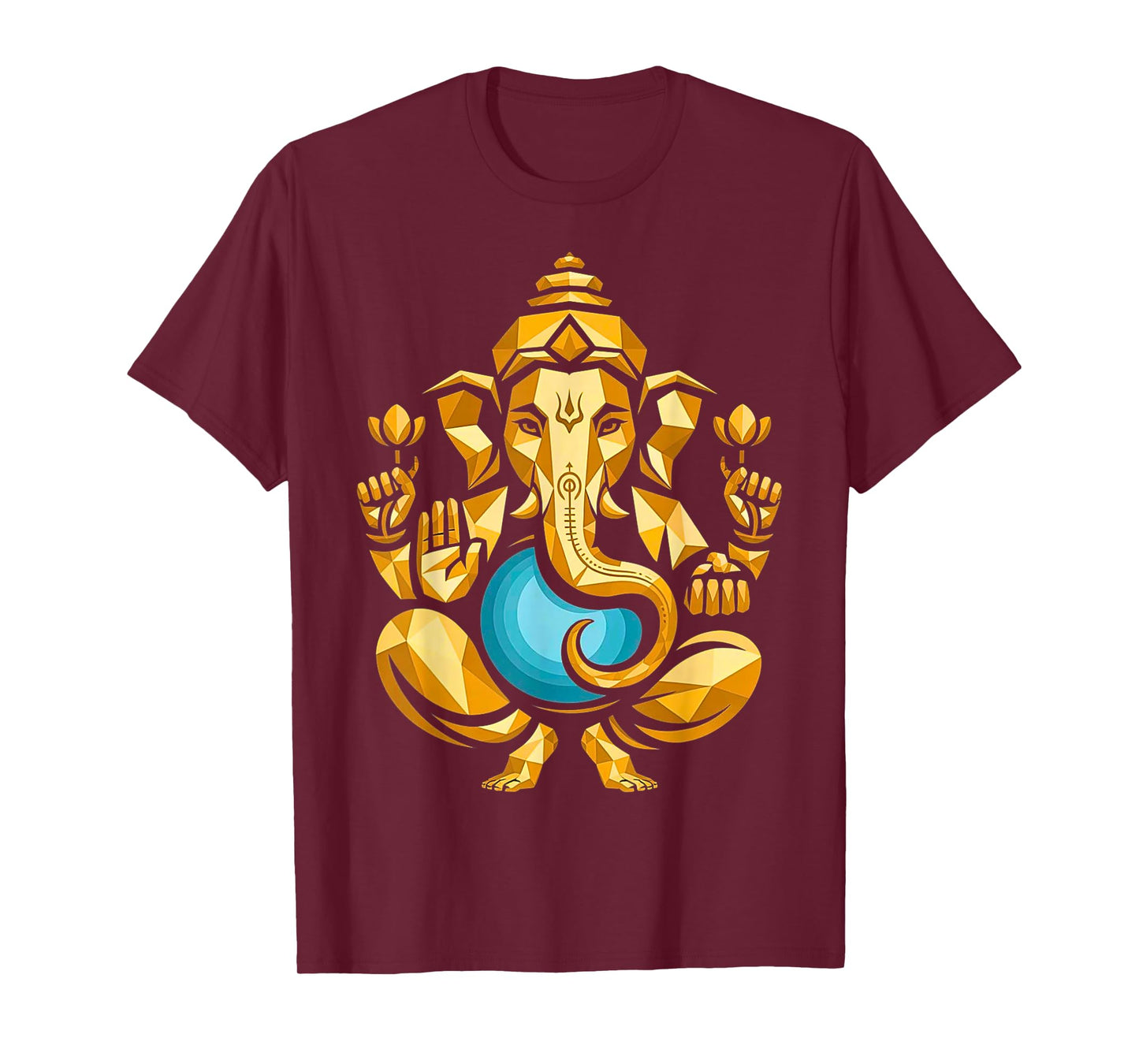 Hindu Ganesha Puja Elephant God India Meditation Yoga Murti T-Shirt