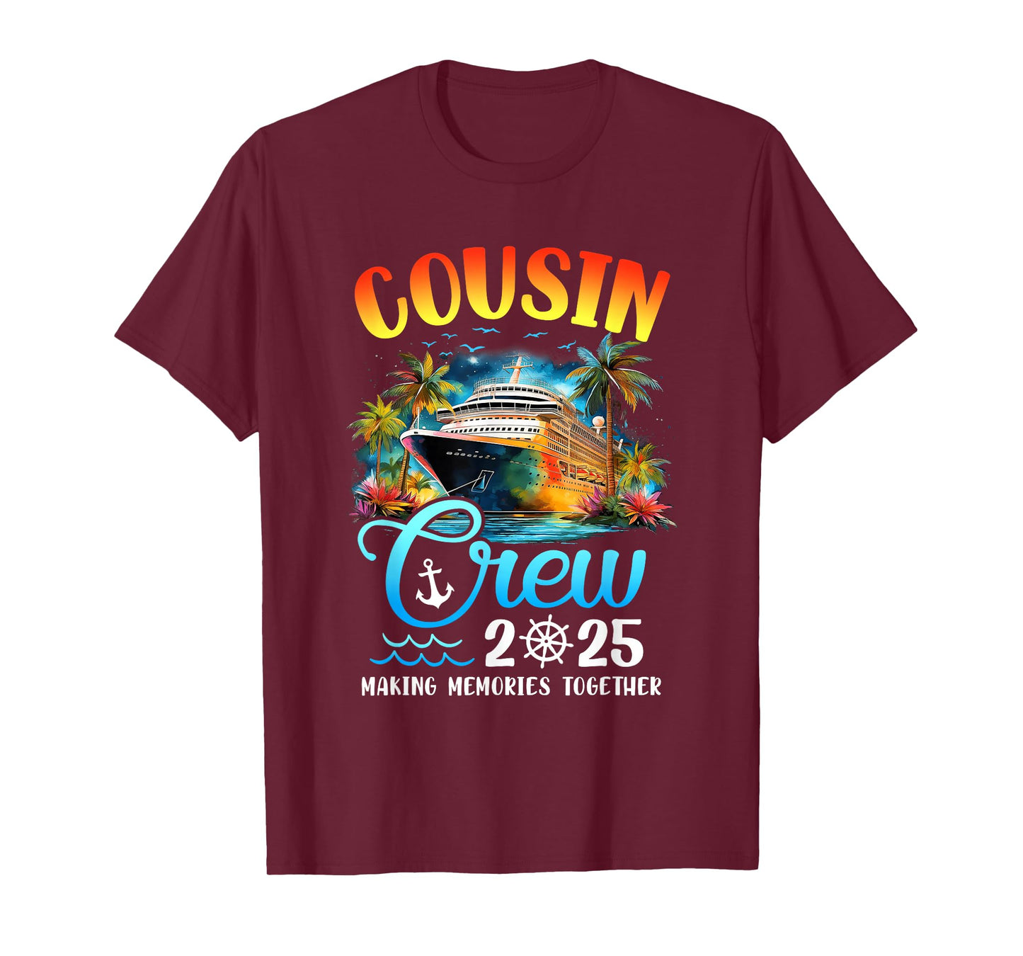 Cousin Crew 2025 Cousin Cruise Group Matching Vacation Party T-Shirt