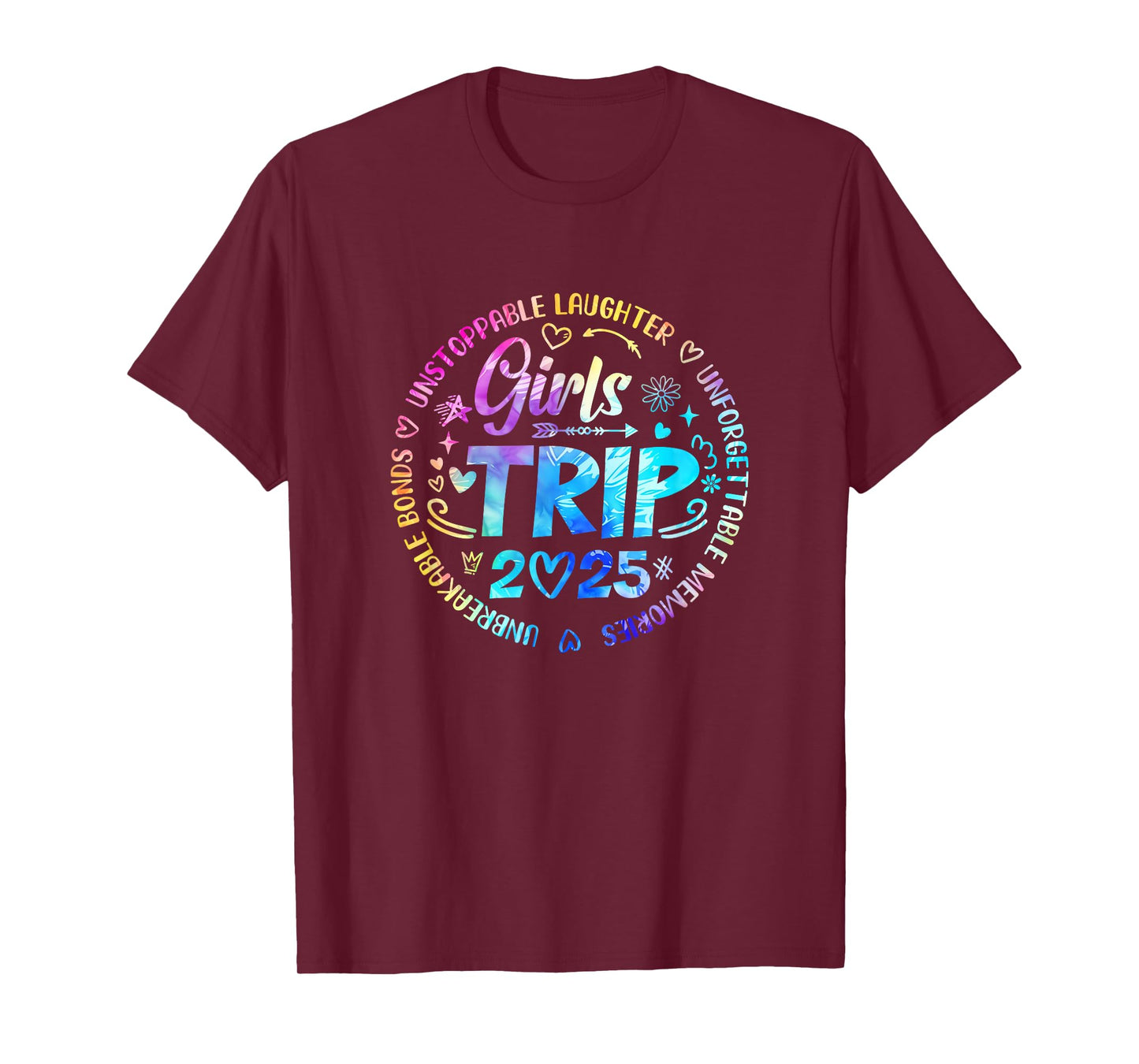 Girls Trip 2025 Friends Weekend Sisters Vacation Matching T-Shirt