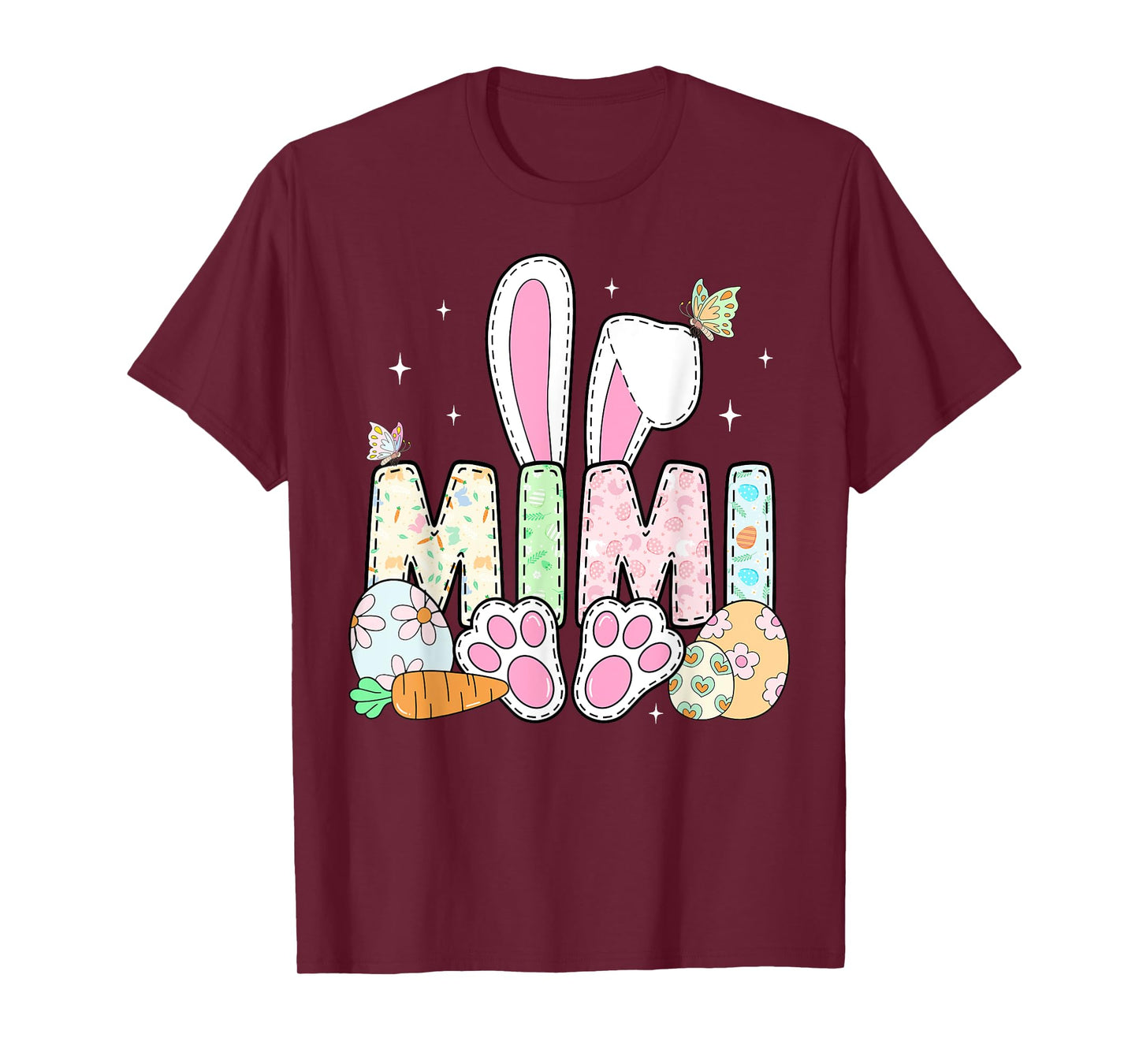 Cute Easter Bunny Mimi Family Matching Easter Day Girls Kids T-Shirt