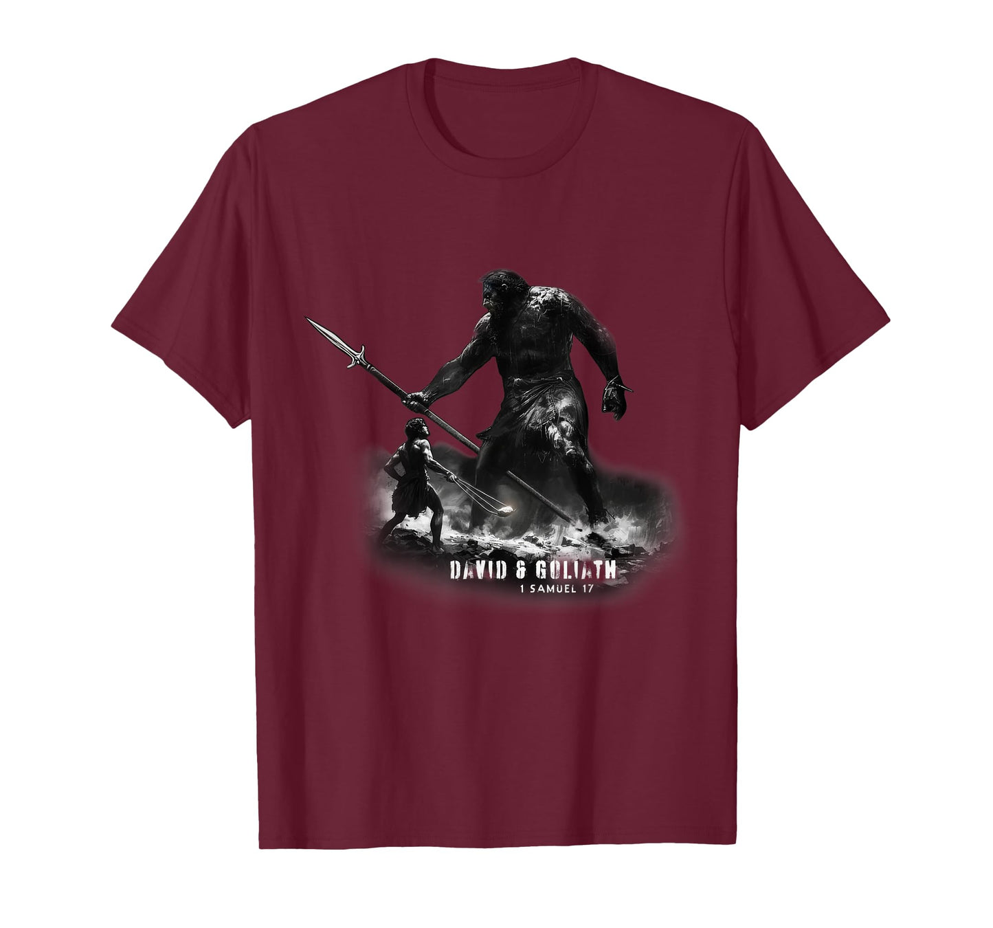 David & Goliath, Faith Overcomes All - Biblical Stories T-Shirt