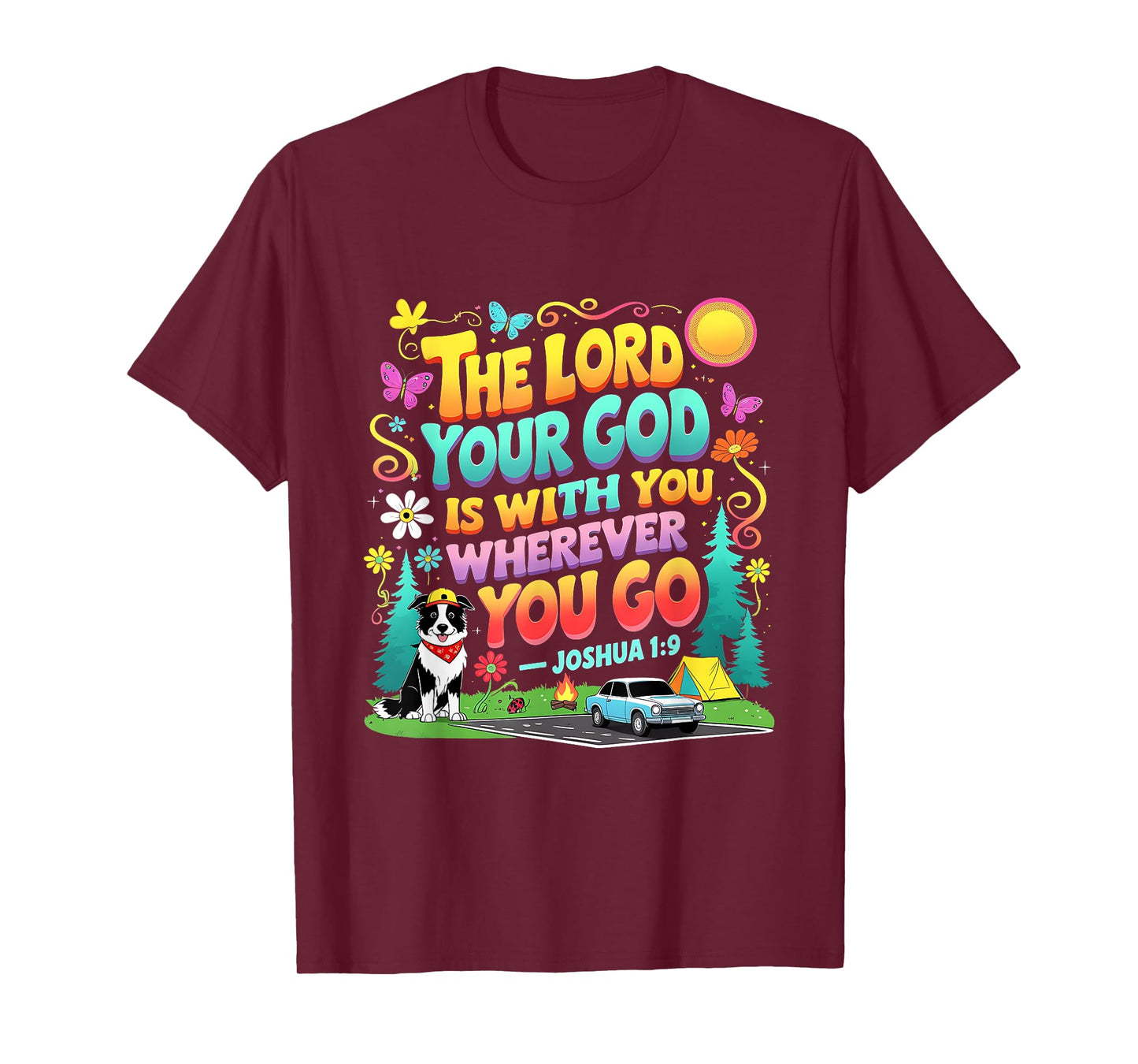 Road Trip The Lord Your God Christian True North VBS 2025 T-Shirt