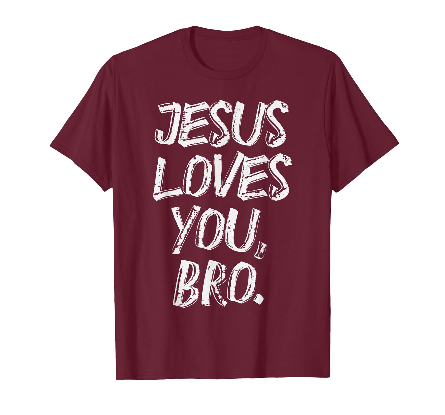 Jesus Loves Bro Religious God Jesus Christian Kids Men T-Shirt