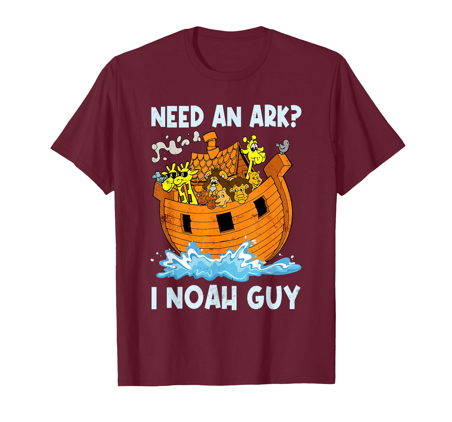 Need An Ark I Noah Guy Retro Christian Religion Bible Verse T-Shirt