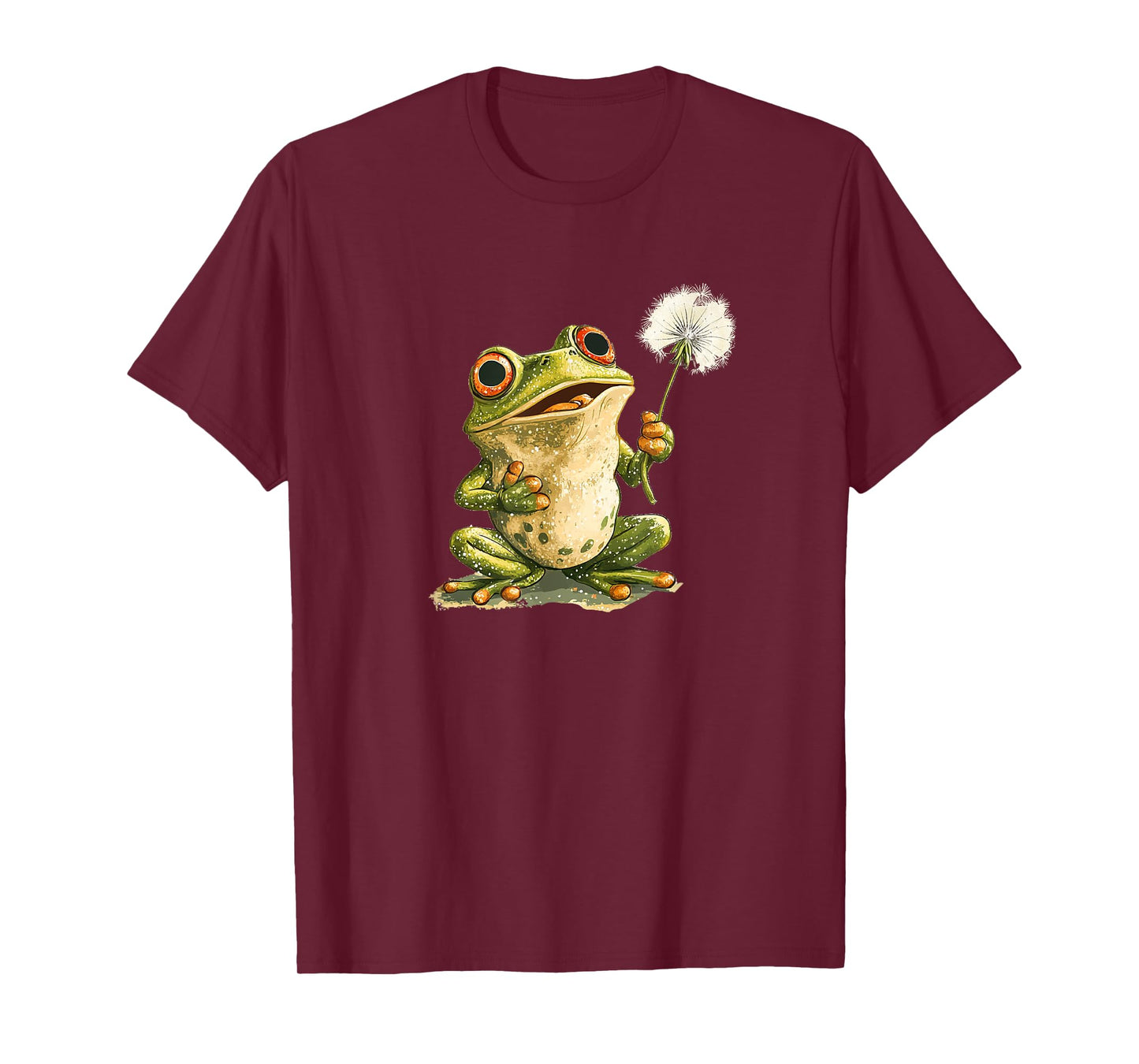 Nice Frog blows Dandelion Flower Costume T-Shirt