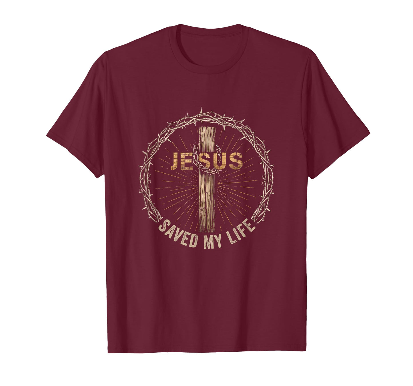 Jesus Saved My Life Christian Religious Bible Church T-Shirt