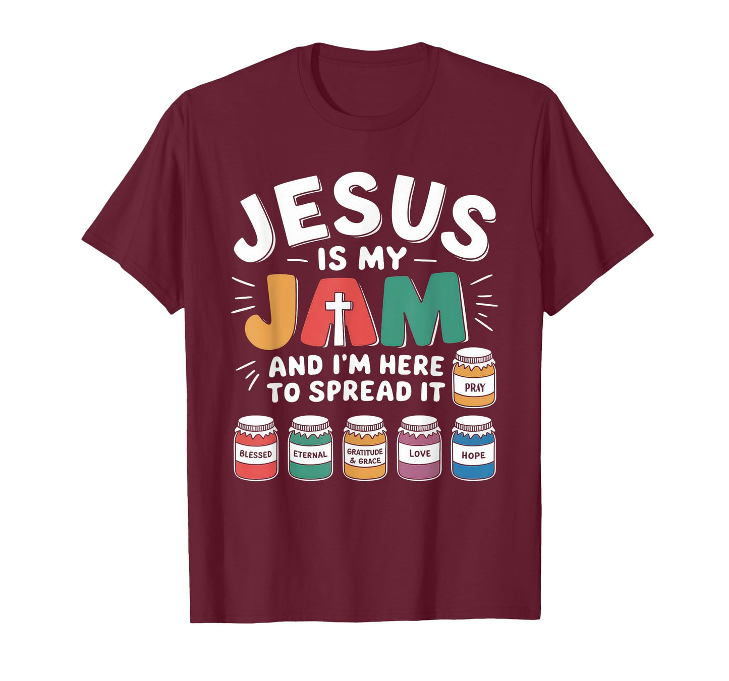 Jesus is My Jam Tshirt Men Women Christian Bible Verse T-Shirt