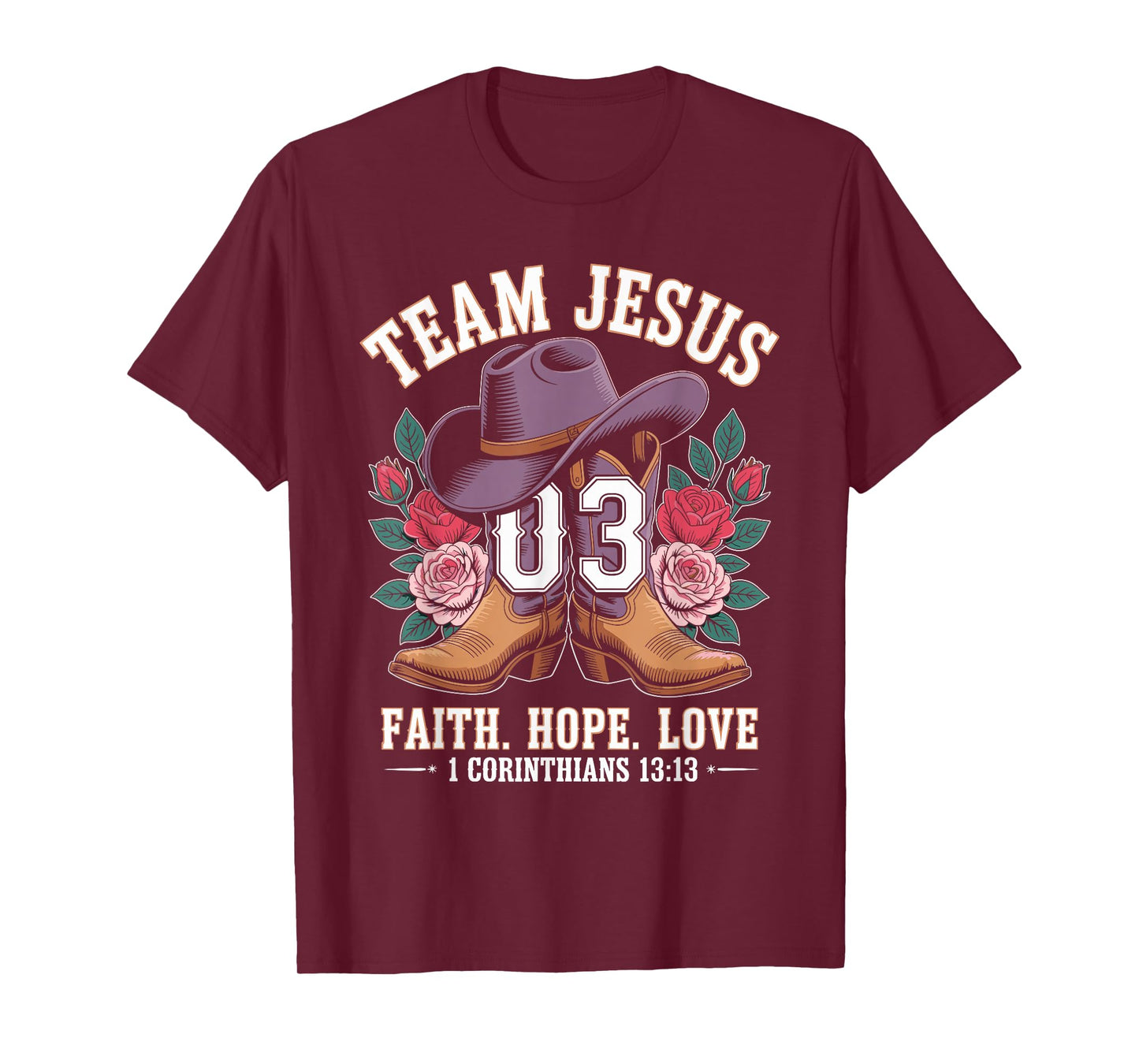 Christian - Team Jesus 03 Faith Hope Love T-Shirt