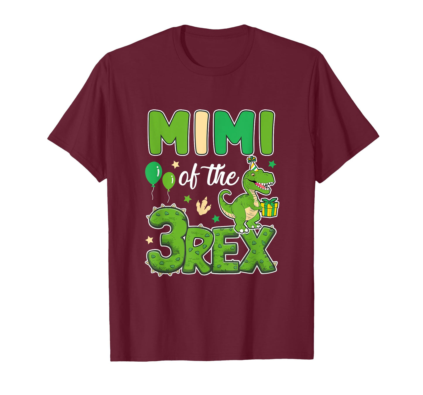 Mimi Of The Three Rex Birthday Dinosaur Family Matching T-Shirt
