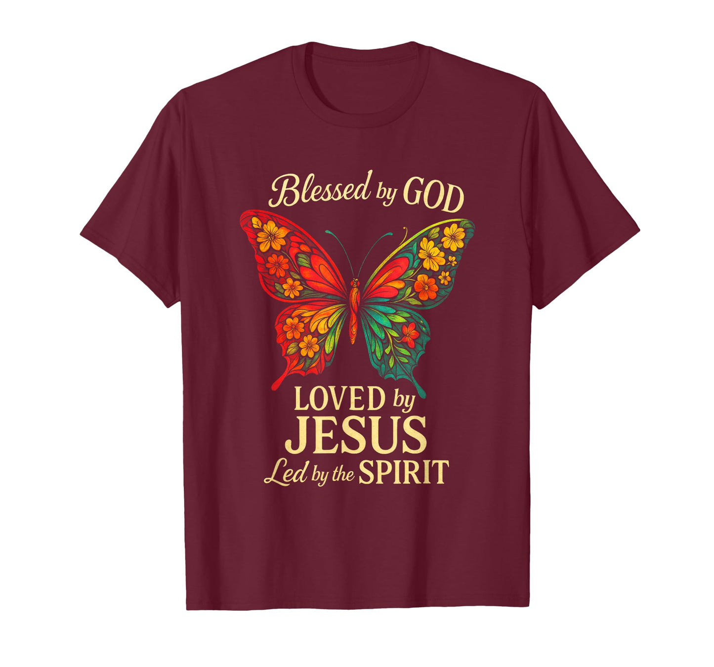 Blessed by GOD - Christian Butterfly Holy Spirit T-Shirt