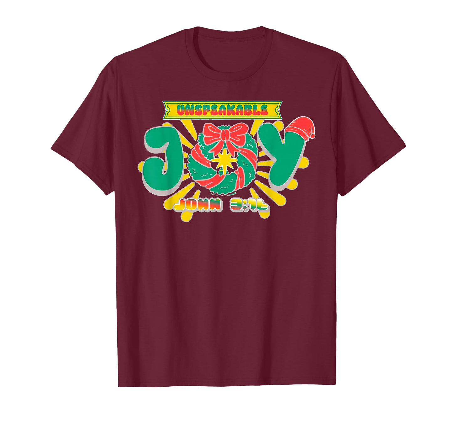Retro Quote Unspeakable Funny Joy Christ Jesus T-Shirt