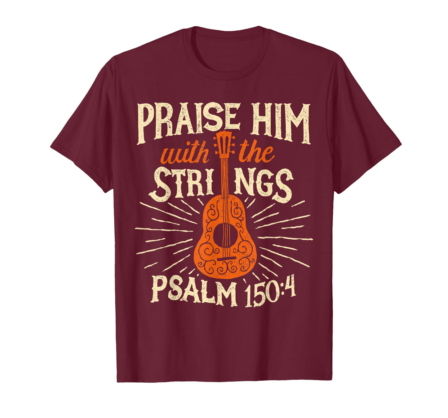 Guitarists Praise Him With The Strings Acoustic Guitar Music T-Shirt