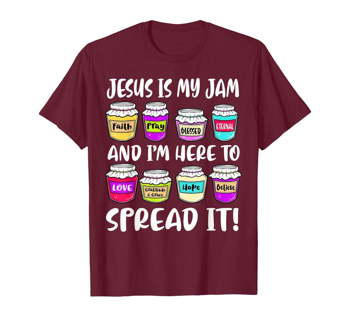 Funny Christian Jesus is My Jam Here to Spread Bible Faith T-Shirt