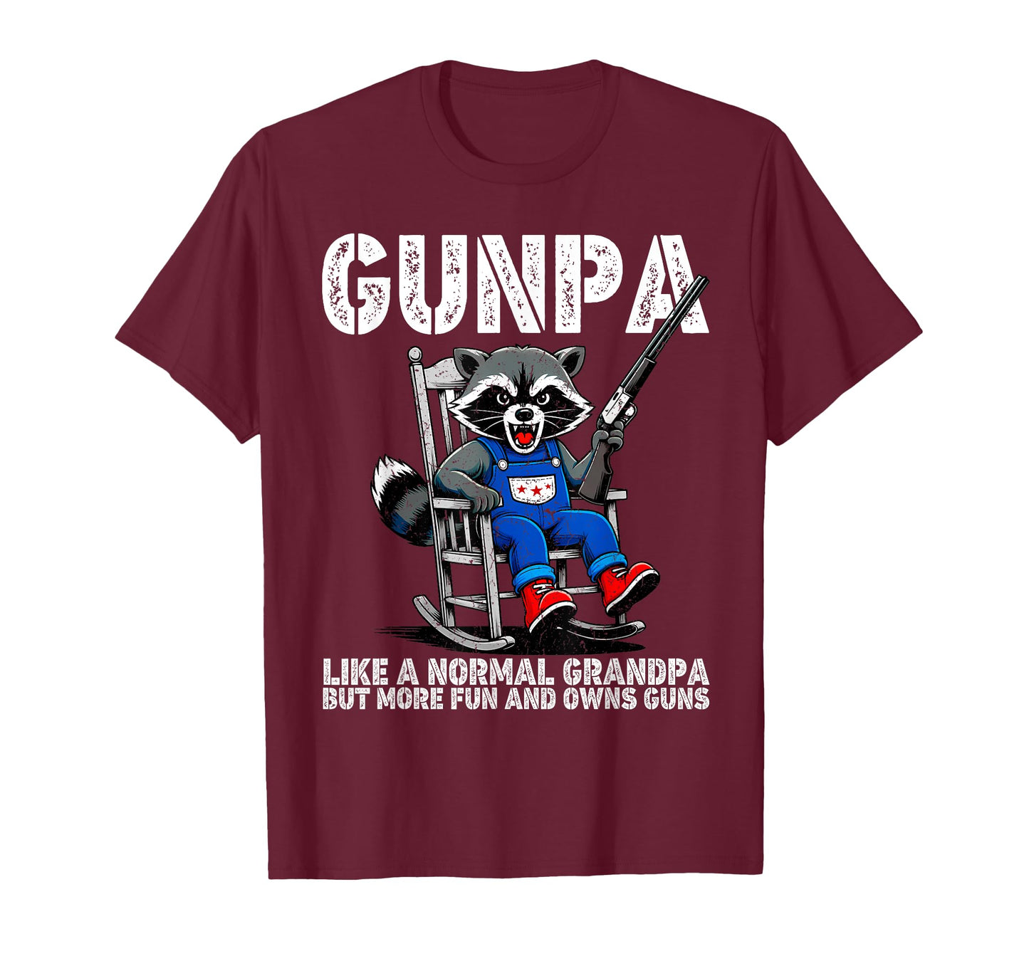 Gunpa Like A Normal Grandpa But More Fun and Owns Guns Men T-Shirt