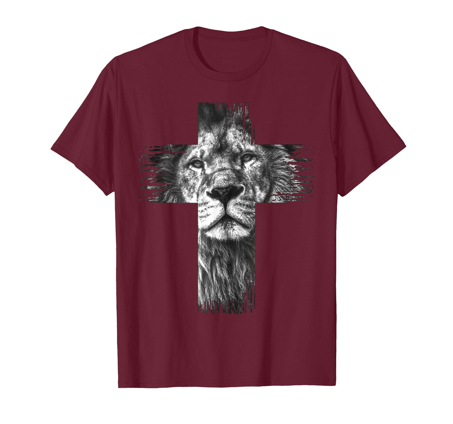 Christian Jesus Lion of Tribe Judah Cross Gift for Men Women T-Shirt