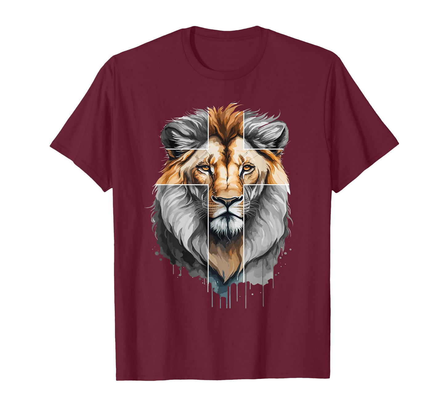 Jesus Lion of Judah christian cross T-Shirt