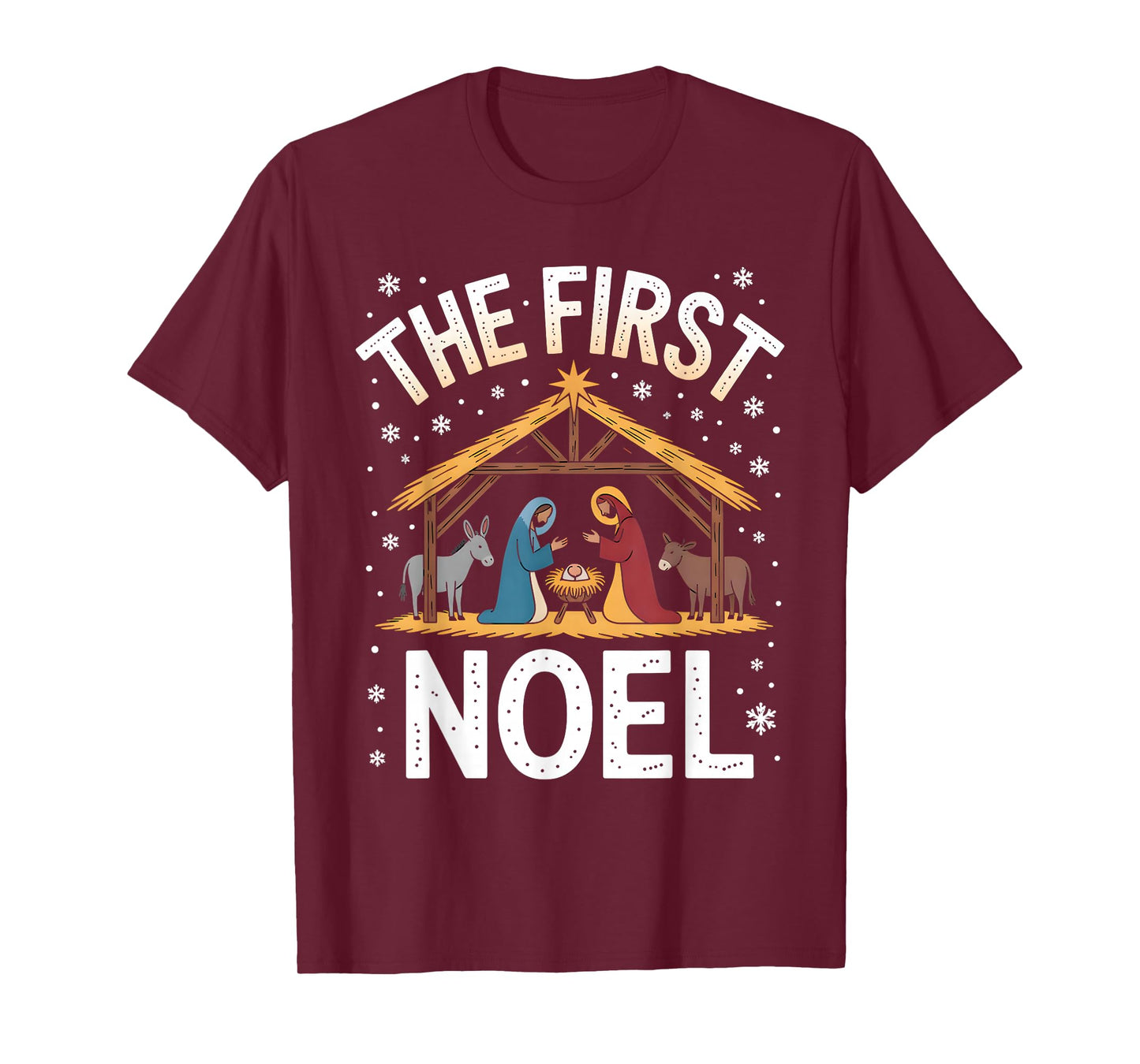 Christian Christmas First Noel Celebrate The Nativity T-Shirt