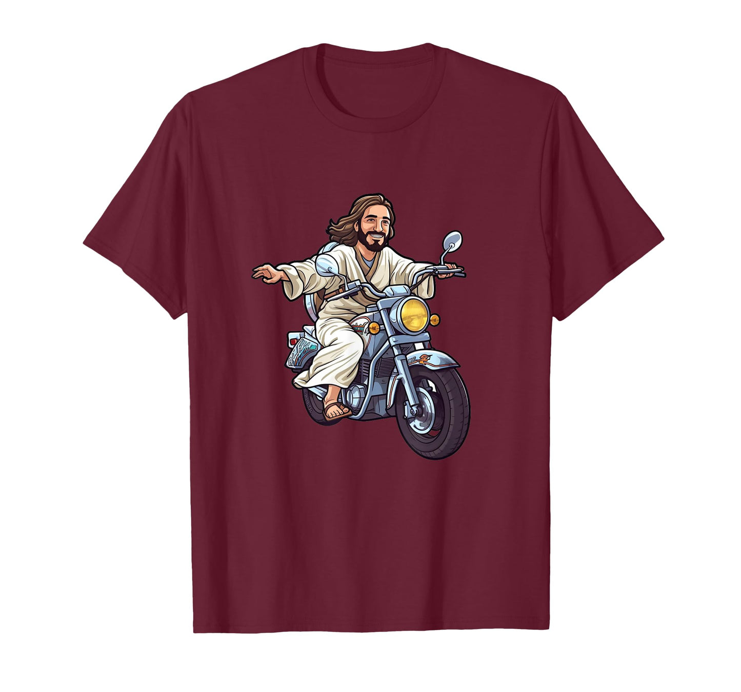 Funny Jesus Christ on a Bike God Fun Church Gift T-Shirt