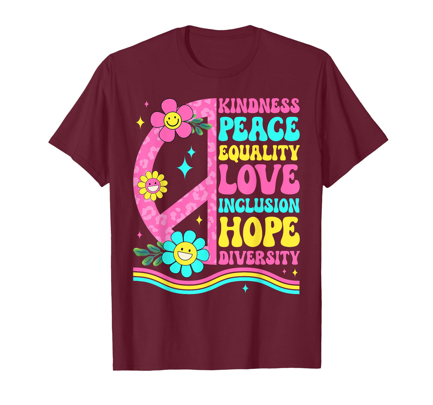 Groovy Peace Love International Day of Peace World Peace Day T-Shirt