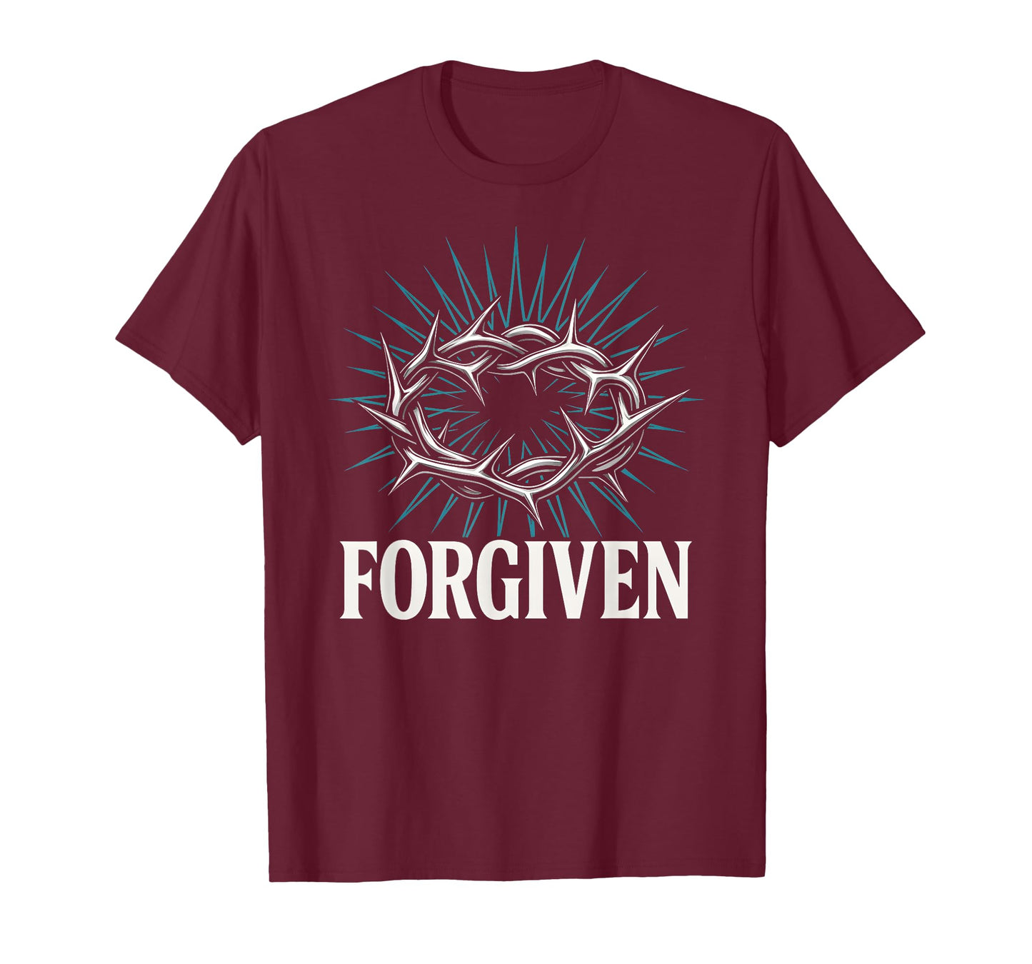 Christian Y2K Faithwave Forgiven Crown of Thorns Christcore T-Shirt