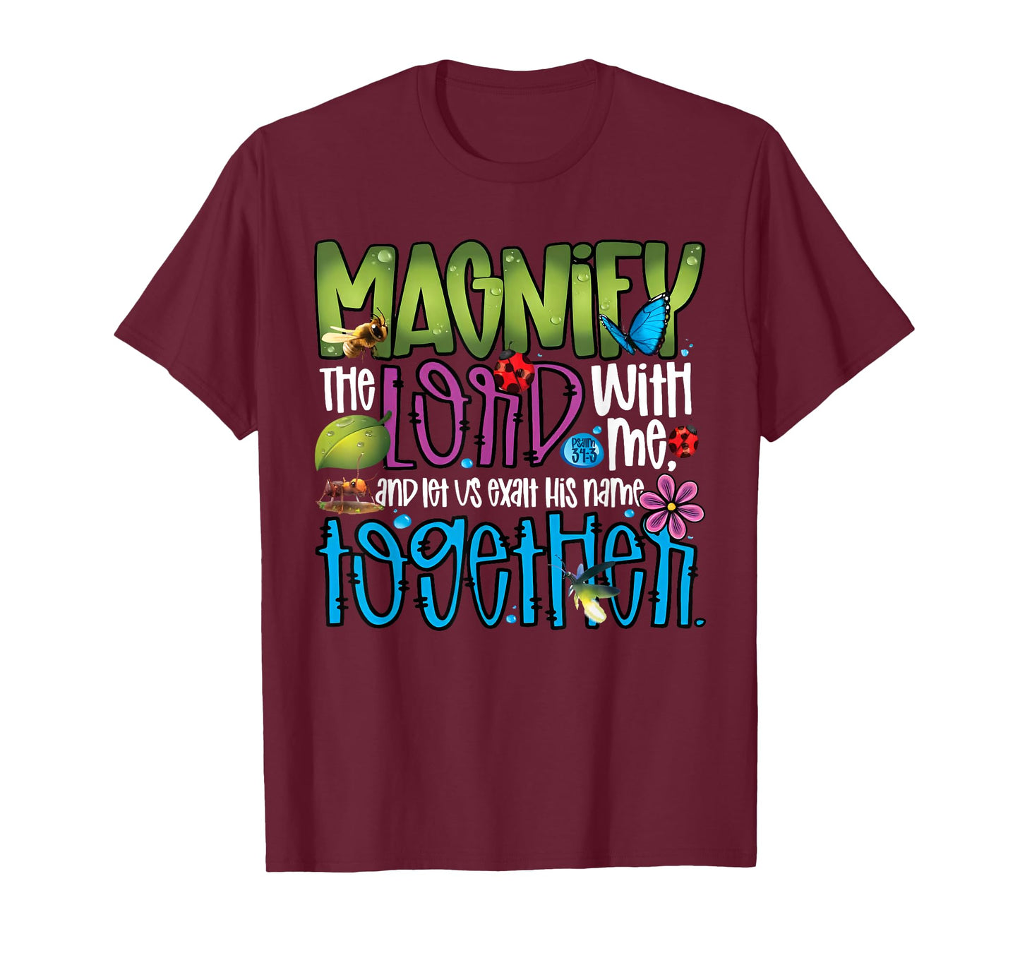 Summer Camp Magnify The Lord With Me VBS 2025 Men Women Kids T-Shirt