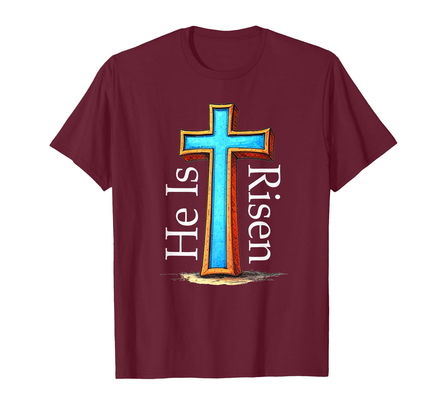 He is Risen Christian Cross of Christ T-Shirt