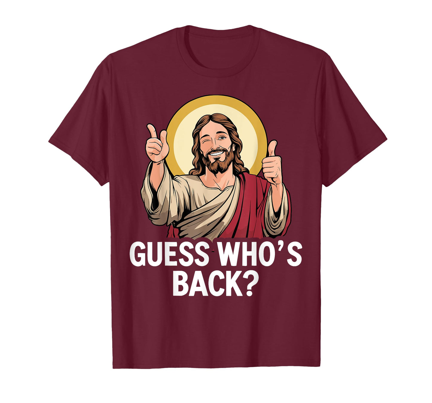 Guess whos back jesus for funny religious christian easter T-Shirt