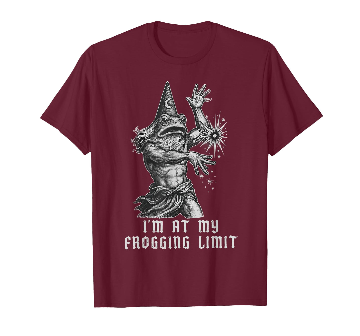 I’m At My Frogging Limit Funny Frog Wizard Rage Quote T-Shirt