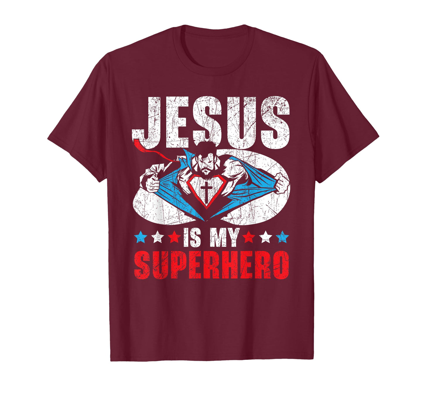 Jesus Is My Superhero Religious Pastor Christian Believer T-Shirt