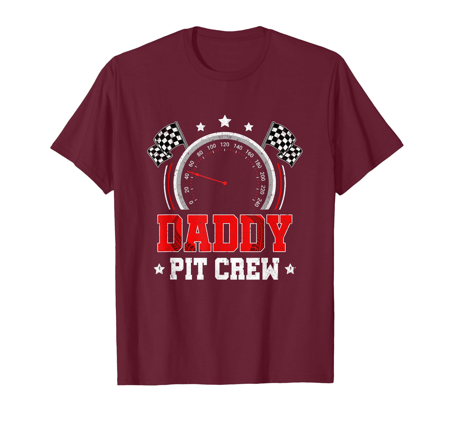 Daddy Pit Crew Race Car Birthday Party Racing Family T-Shirt