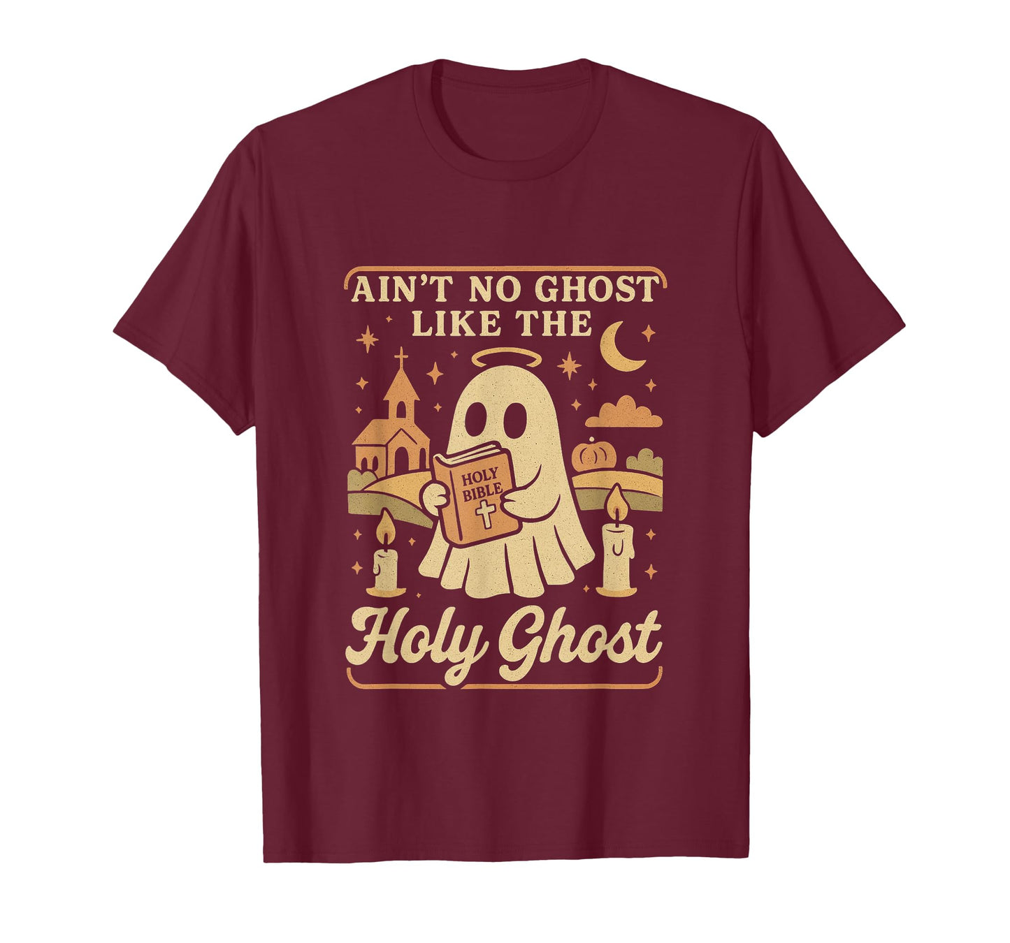 No Ghost Like The Holy Ghost Funny Christian Halloween Shirt T-Shirt