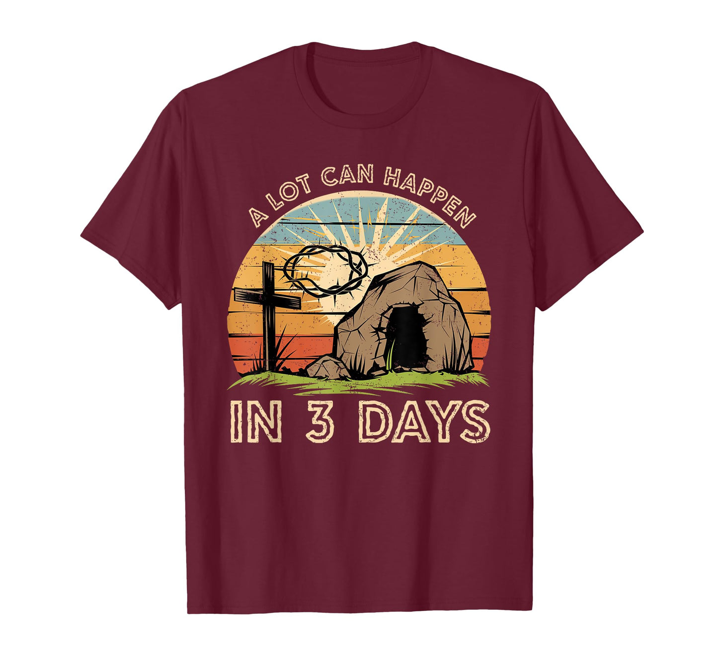 A Lot Can Happen in Three Days Coquette Bow Christian Easter T-Shirt
