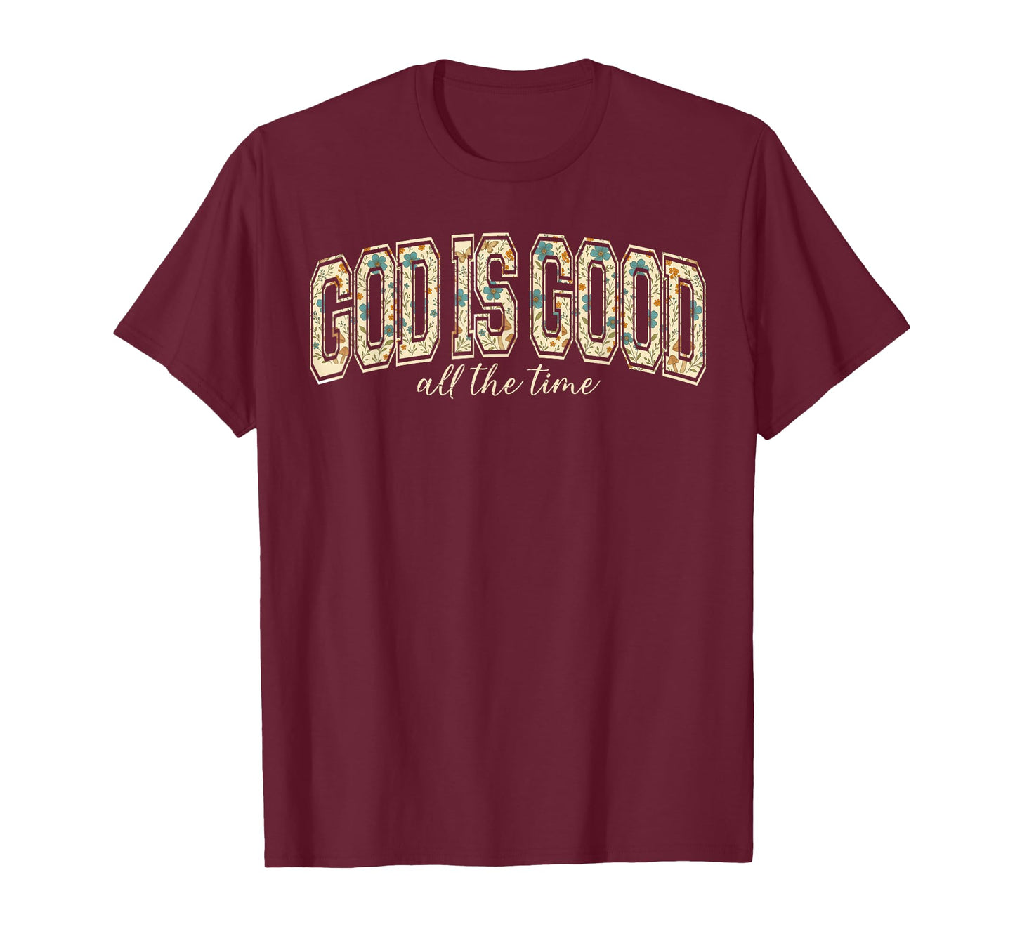 Jesus God is Good Christian Cross Pray Faith Bible Religious T-Shirt