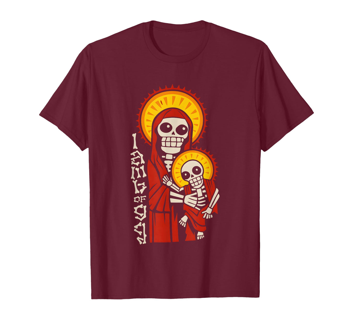 I Am The Lamb of God Skeleton Mother and Child T-Shirt