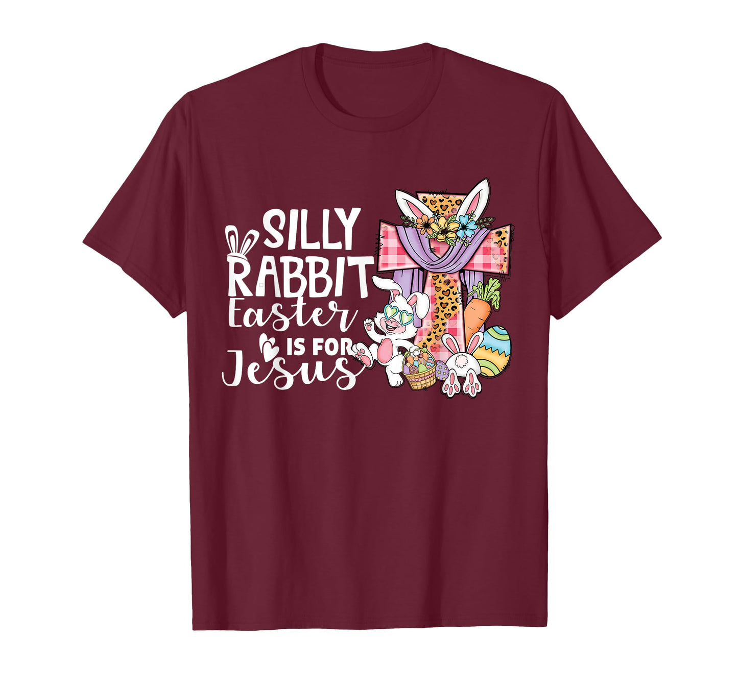 Silly Rabbit Easter Is For Jesus Leopard Jesus Easter T-Shirt