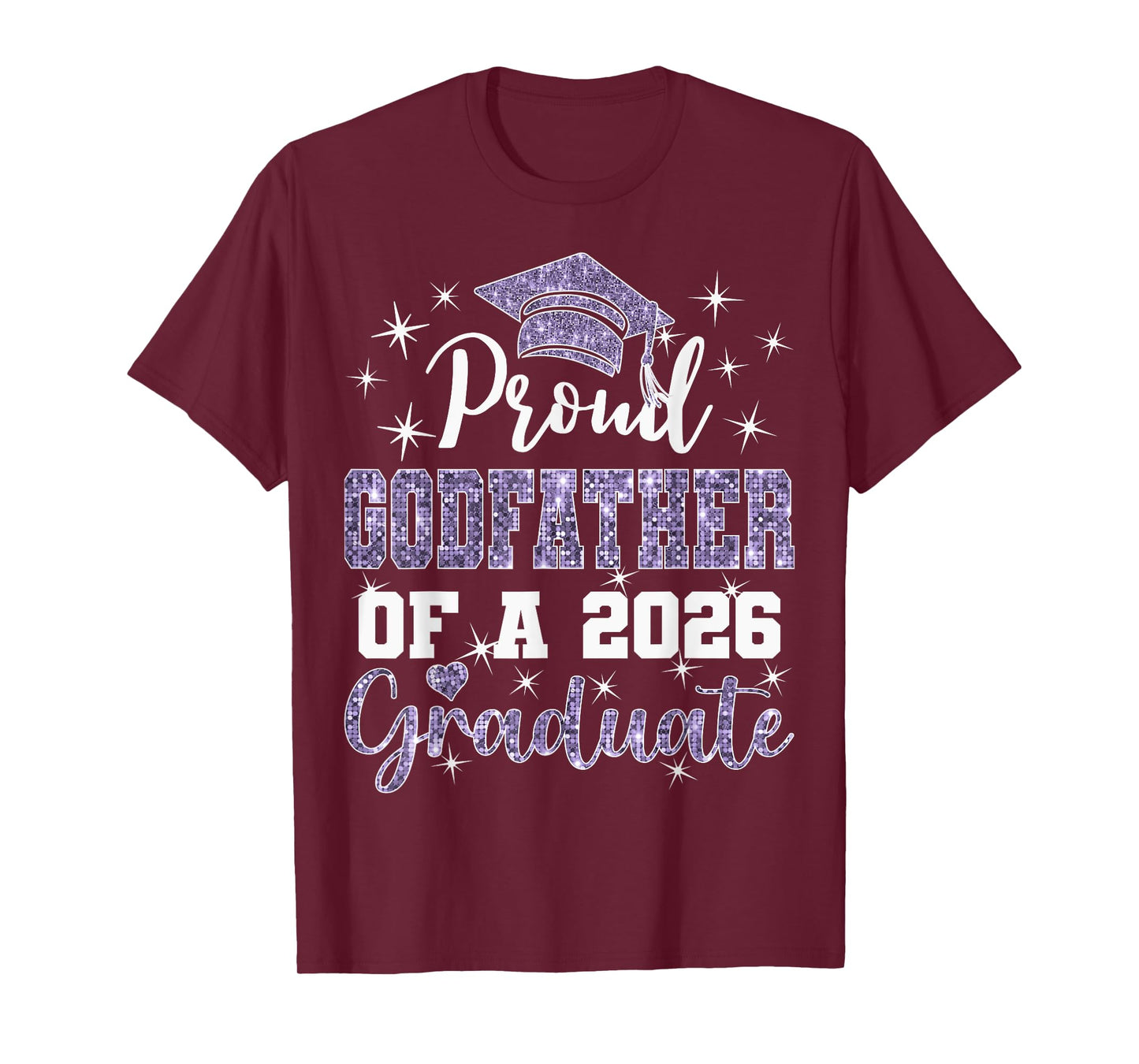 Super Proud Godfather of 2026 Graduate Graduation Family T-Shirt