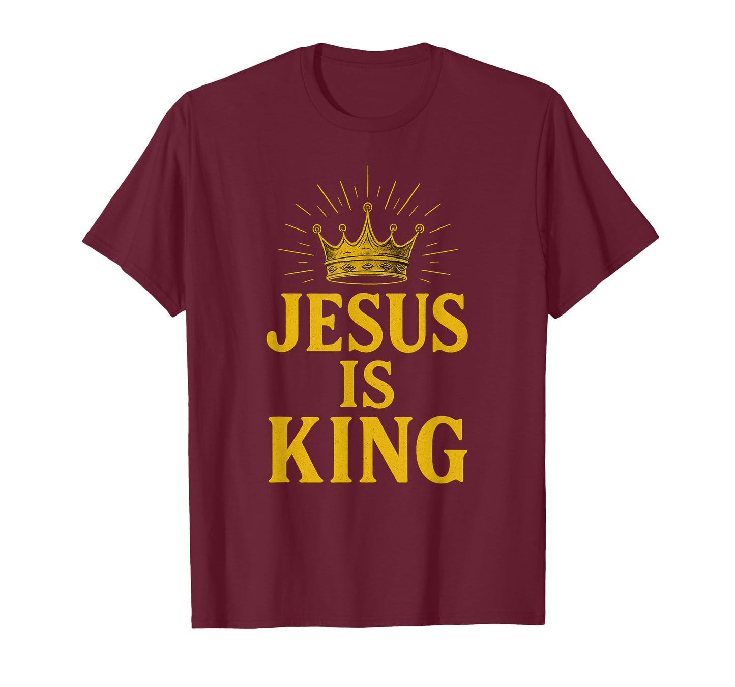 Jesus is King Crown Christian T-Shirt T-Shirt