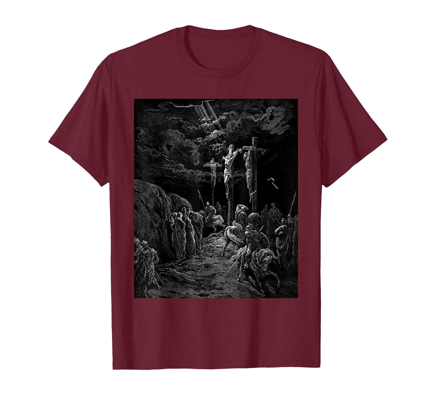 The Crucifixion of Jesus Gustave Dore Biblical Art T-Shirt