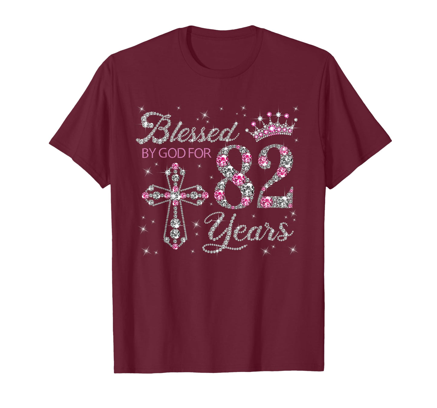 Blessed by God For 82 Years Old 82nd Birthday Gift For Women T-Shirt