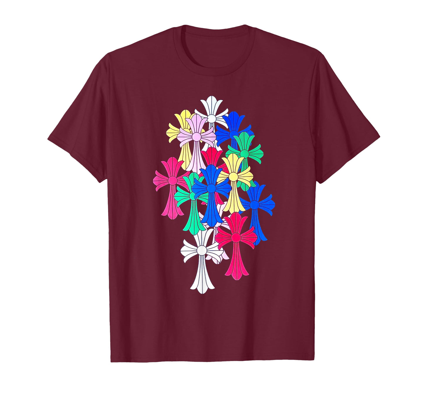Hearts MultiColor Cross Cemetery T-Shirt