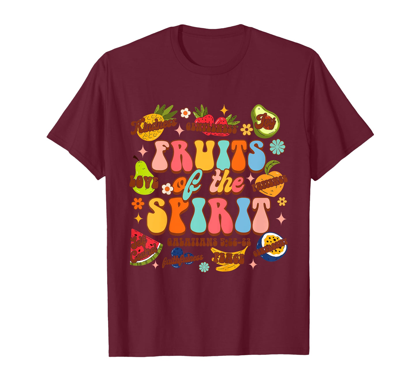 Kids Christian Jesus God Religious Baby Fruits Of The Spirit T-Shirt