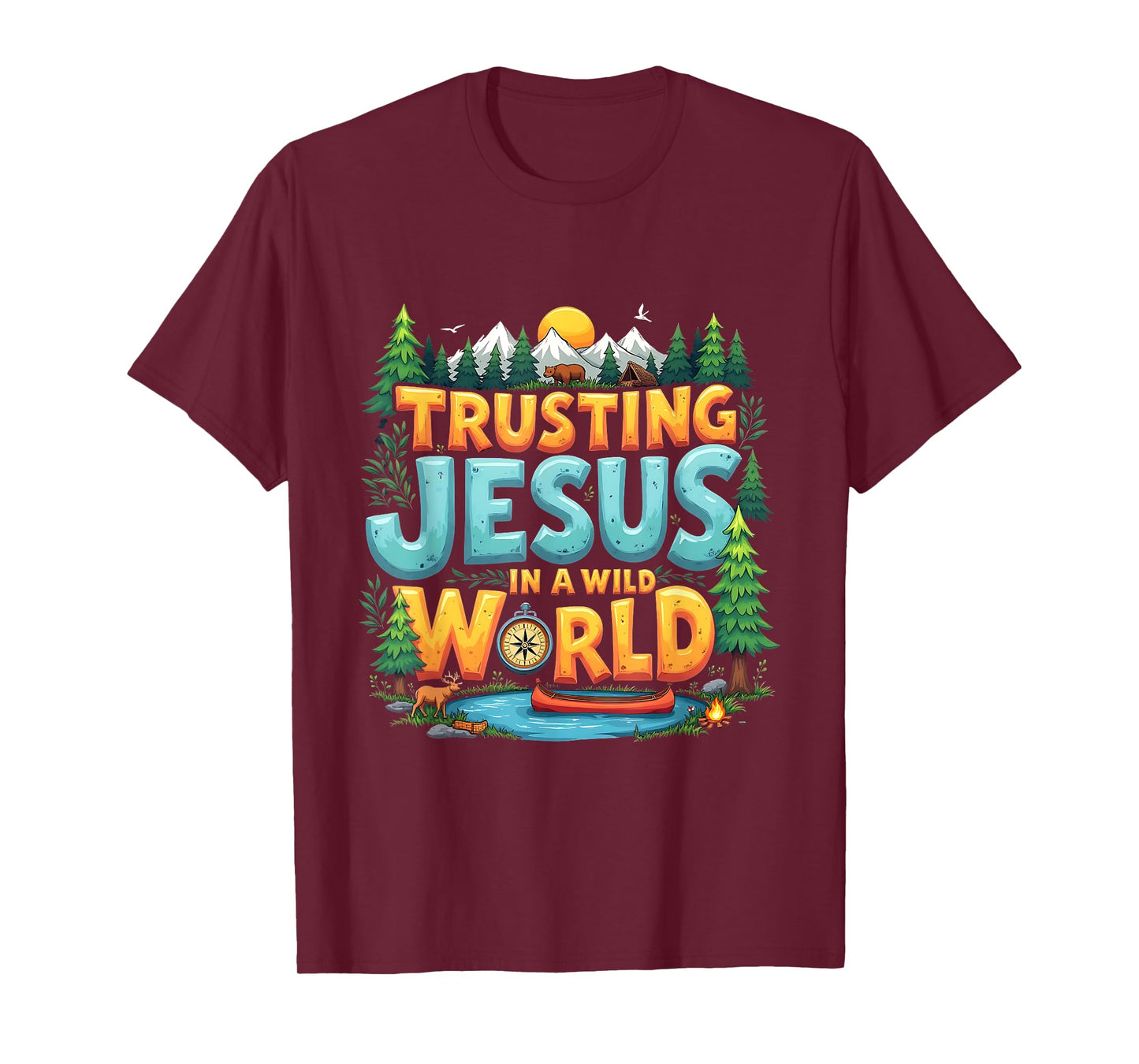 True North VBS 2025 Trusting Jesus Camp Christian Summer T-Shirt