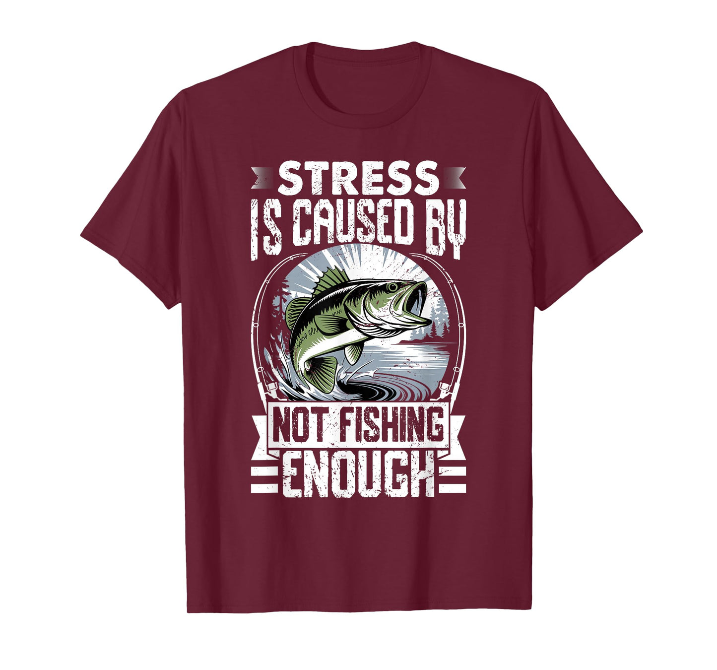 Funny Fishing Shirt for Men Women Fisherman Bass Fishing T-Shirt