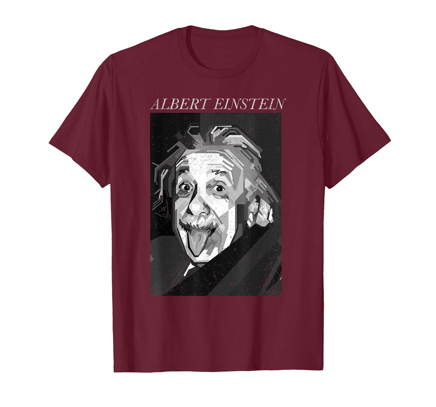 Trendy Apparel Unisex-Adults & Kids Graphic T-Shirt - Albert Einstein Logic Quote Front Back - Black - Small - Short Sleeve