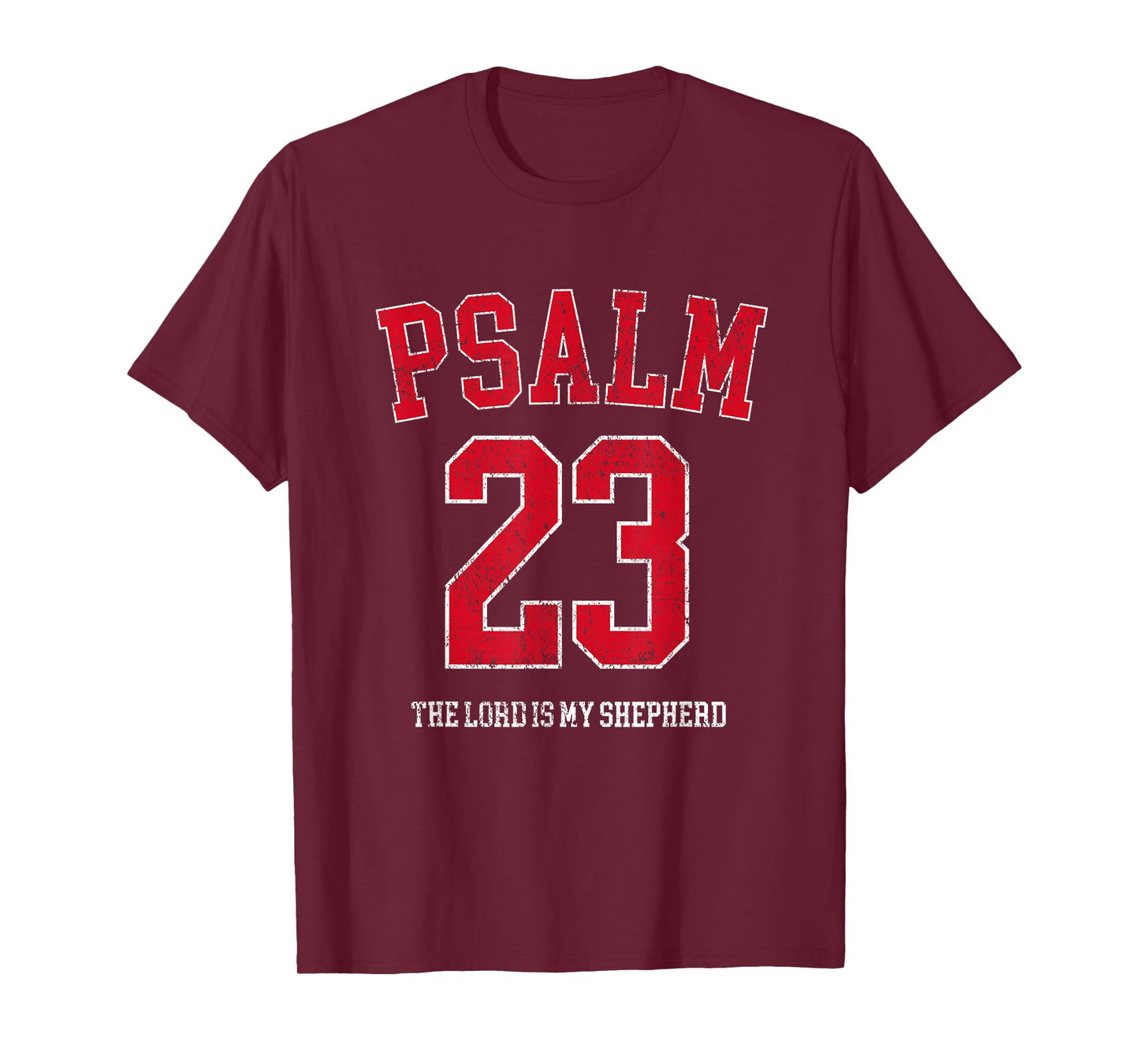 Psalm 23 The Lord is My Shepherd Vintage Christian Prayer T-Shirt