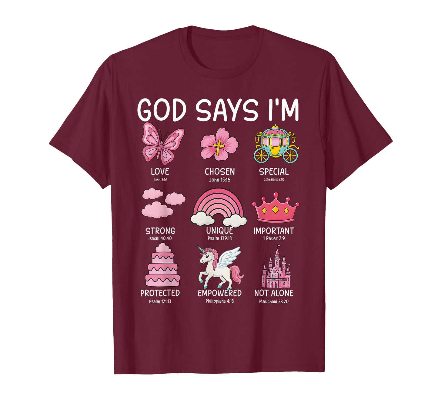 Christian God Say I Am Princess Cute Jesus Teen Girl Toddler T-Shirt