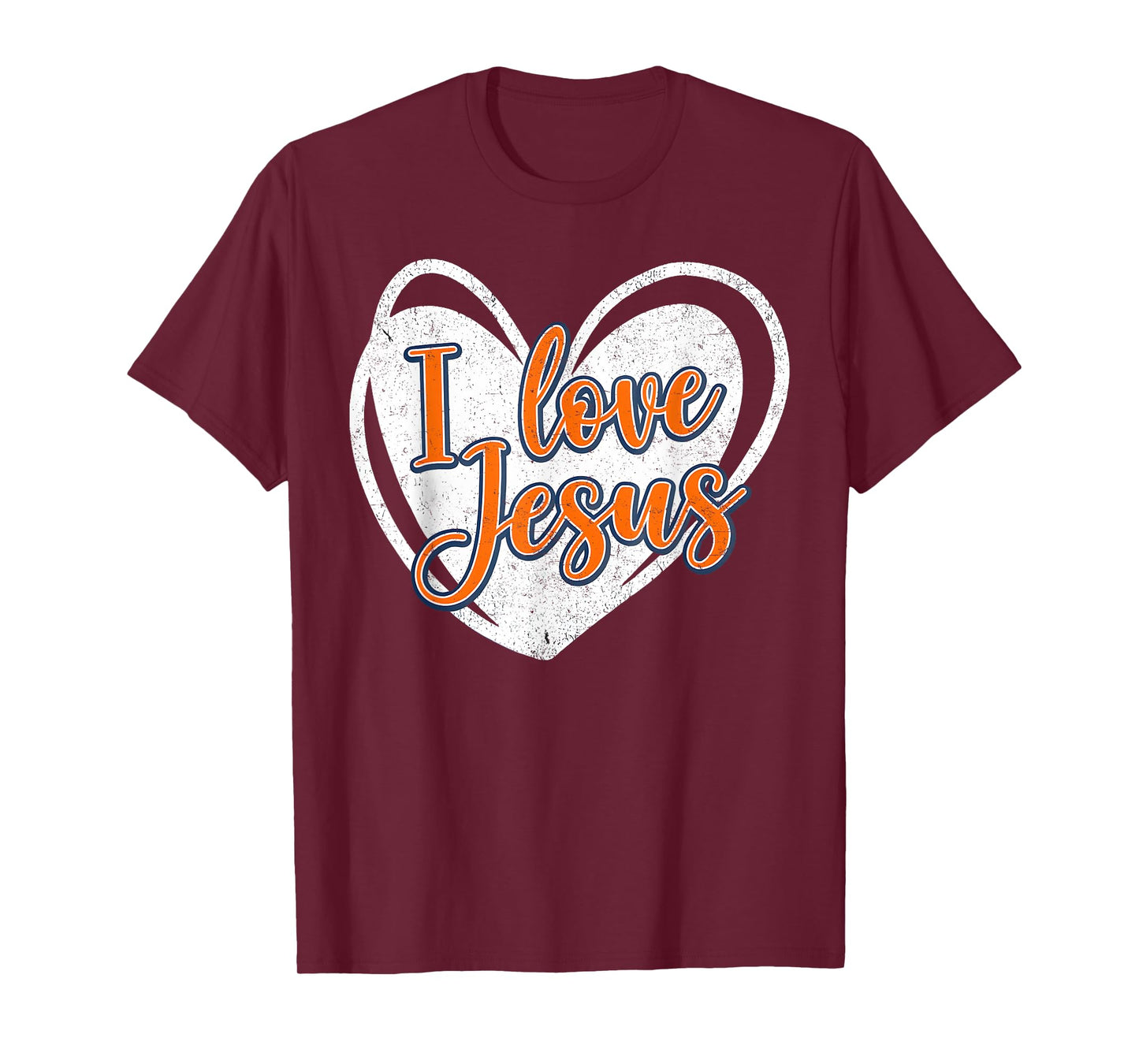 Jesus I Love Jesus Christian Cross God Faith Bible Pray T-Shirt