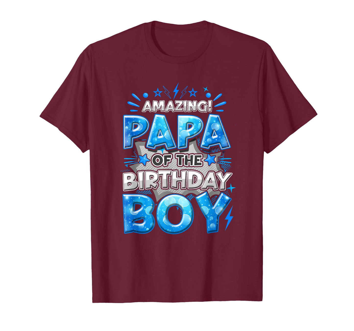 Amazing Papa Of The Birthday Boy Matching Family Party T-Shirt