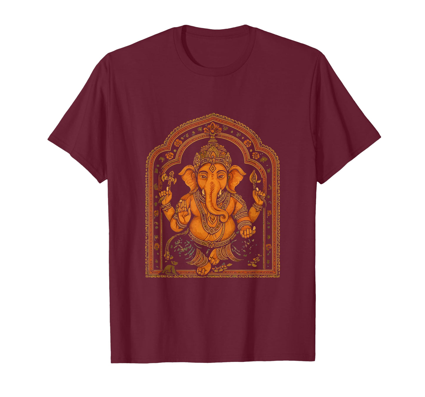 Ganesh Symbol Yoga Hindu Elephant God Ganesha Puja T-Shirt